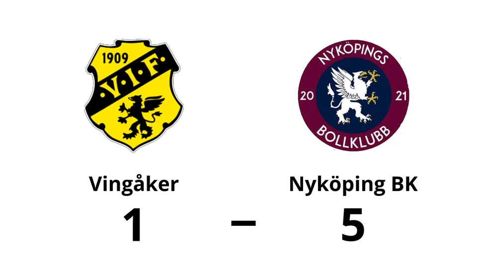 Vingåkers IF förlorade mot Nyköpings BK