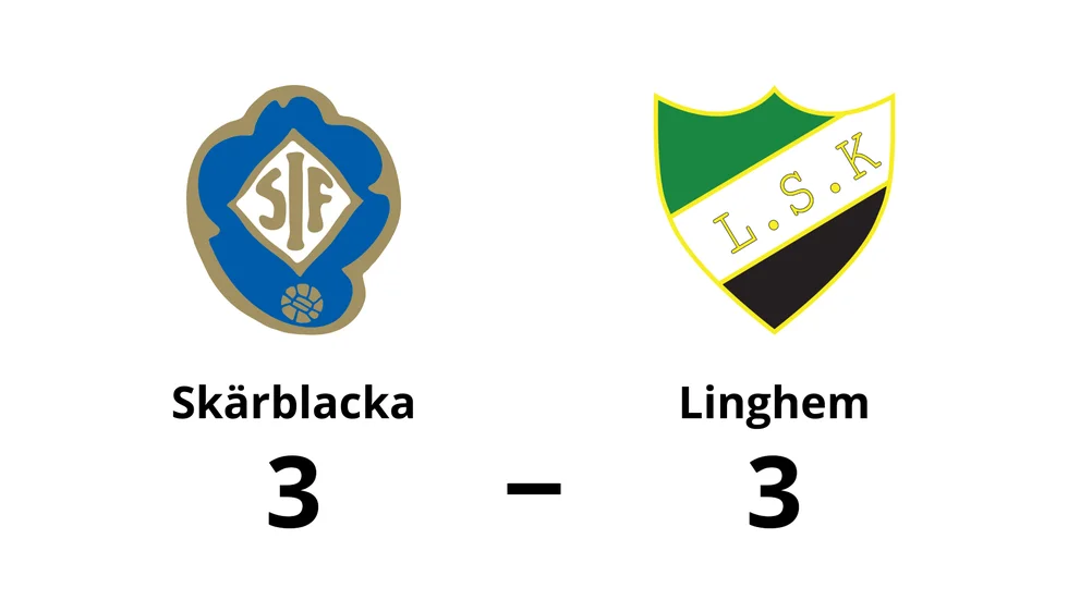 Skärblacka IF spelade lika mot Linghems SK