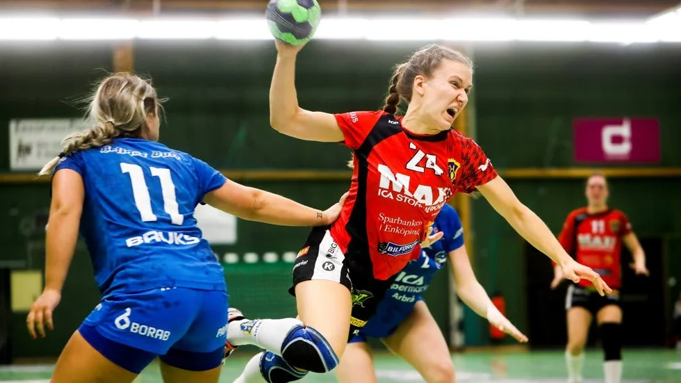 Therese Lundström gjorde fem mål och var Enköpings HF främsta målskytt.