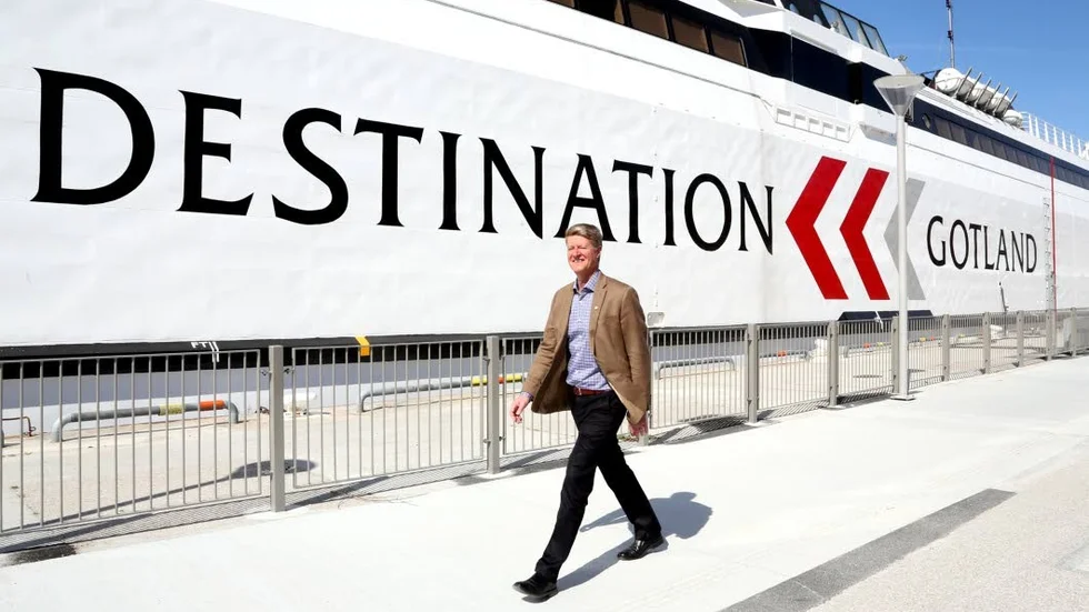 VD. Destination Gotlands chef Christer Bruzelius öppnar nu för året runt-trafik på helger till Västervik.