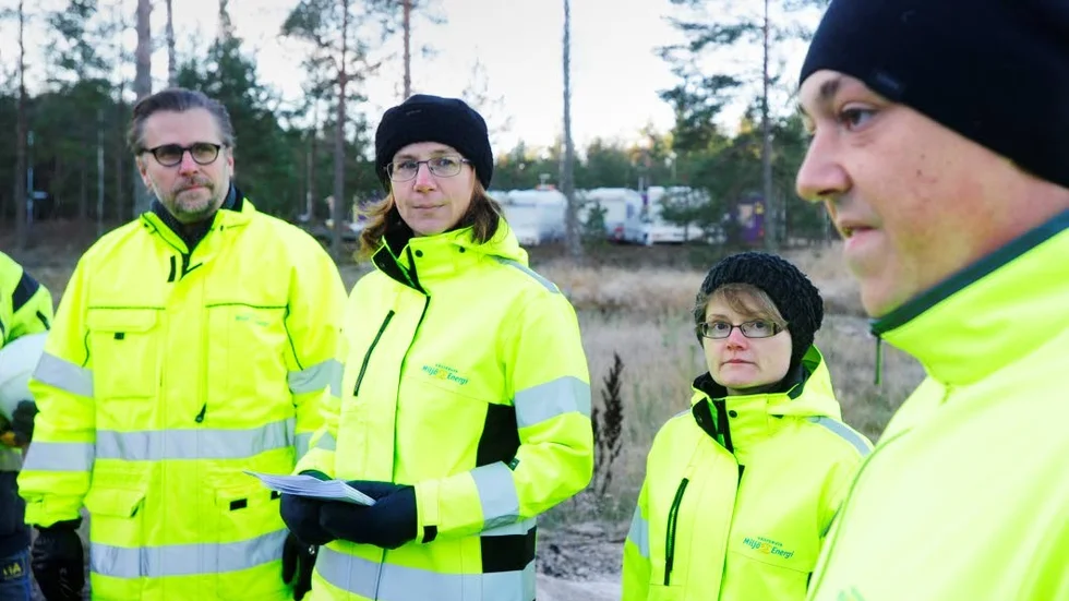 Ledning. Ruben Öberg, VA-chef, Pia Sjöhölm utredningsingenjör, Ingela Karlsson VA-utredare och Christoffer Schmidt, kundservicechef.