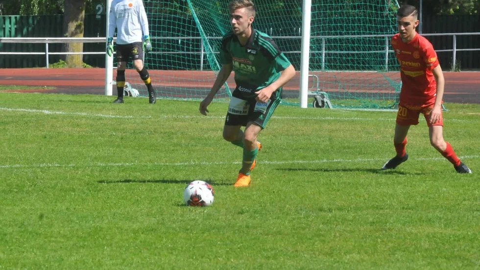 Högerbacken Martin Lönneberg var ESK:s bästa spelare i matchen.