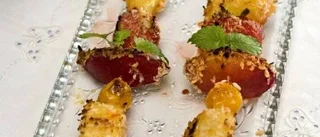 Grillade desserter på grillen