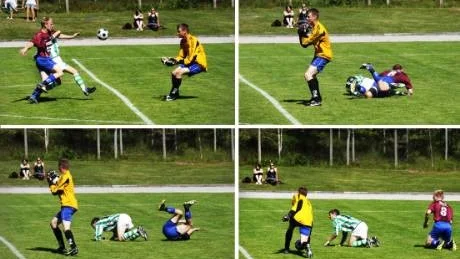 Ankarsrum fick ingen angenäm avslutning på vårsäsongen. Hemma på Bruksliden förlorade man med 2-0 mot IF Eksjö. Foto. Karin Hertz