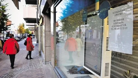 Telenor har stängt sin butik i Västerviik.Foto: Anders Steiner