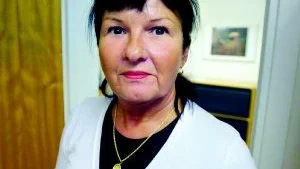 Ansvarig. Irene Glavenfalk var avvecklingsansvarig på Tuvan när de stängde. I dag är Irene Glavenfalk enhetschef på Annagården där delar av den tidigare försvunna konsten numera finns. Foto: Anders Steiner