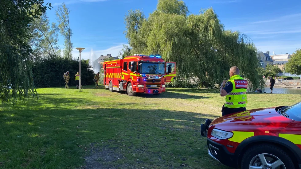 Räddningstjänsten fick rycka ut till Strömholmen på måndagen och släcka en mindre brand.