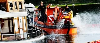Fiskebåt gick till botten i Västervik