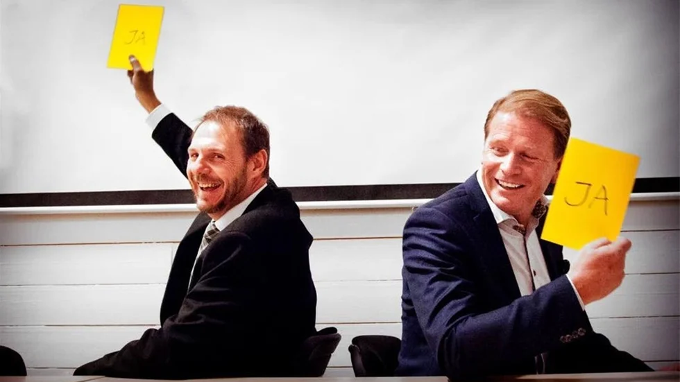 Ja, svarade både Tomas Kronståhl (S) och Harald Hjalmarsson (M) på frågan om de kan tänka sig samstyre, men gå till val, det gör de var för sig.