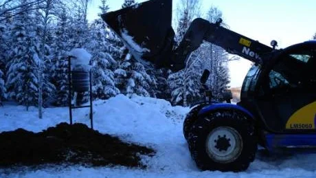 Ensilage fylls på varje vecka.