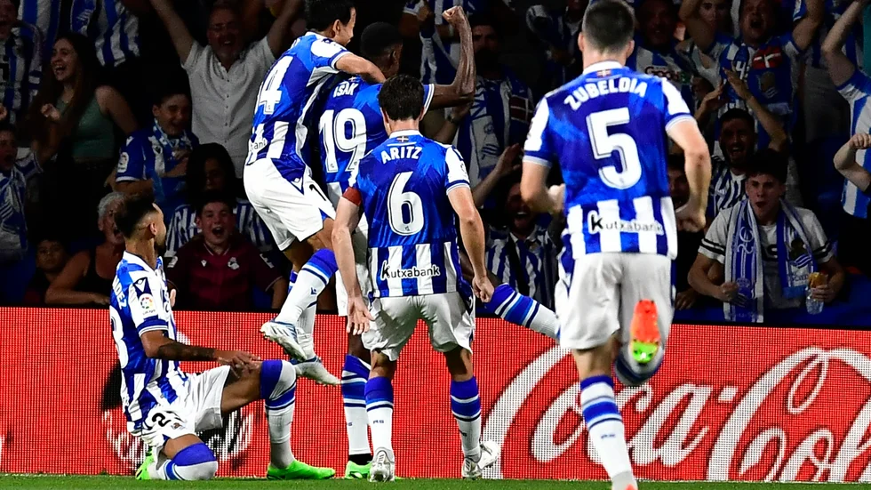 Real Sociedad firar Alexander Isaks kvittering.