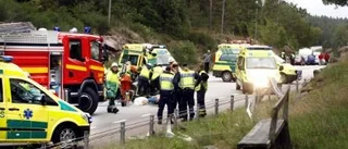 Allvarligt skadade i olycka vid Glabo
