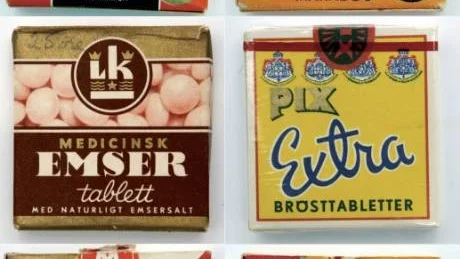 Emsertabletter har funnits sedan 1933 och askarna ser faktiskt nästan likadana ut nu som då. Den här reklamen är från 1955.Foto: Albert Håkansson