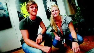 Förväntansfulla. Mattias Joborn och Jill Wejdenstolpe är redo för balen.