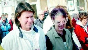 På plats. Carola Wessman från Västervik och Marianne Forsberg från Gamleby har deltagit många gånger.