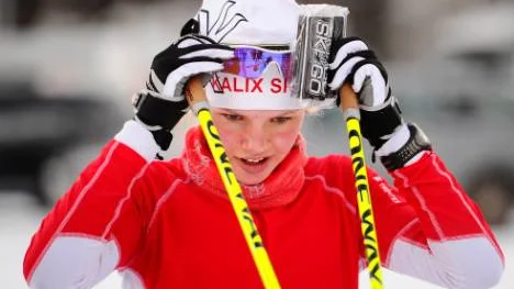 USM-favoriten Emma Ribom körde in på en kalastid vid Gjutarens Vinterspel.