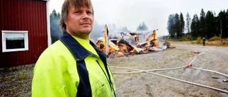 Den här gången tog elden paviljongen