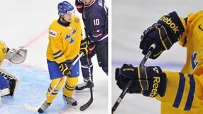 UFA 20130105
Emil Djuse nÃ¤r juniorkronorna vÃ¤rmer upp infÃ¶r lÃ¶rdagens final mot USA.
Foto: Alexey Kudenko / RIA Novosti / SCANPIX kod 200