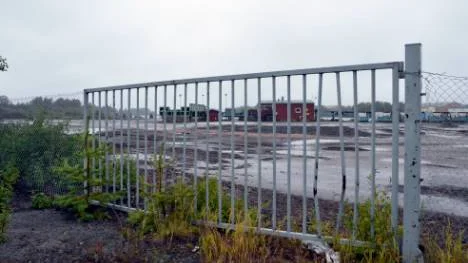 Seskarösågens timmerplan ligger öde.FOTO: K-L Sundqvist