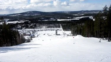 Vy i Kåbdalis skidanläggning. Fotograf: Maria Ödalen