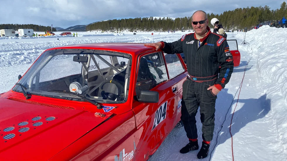 Martin Åberg Arjeplog knep dubbla andraplatser i solskenet. 