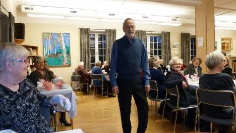 Albin Kemi visade något av det senaste inom herr- seniormodet.