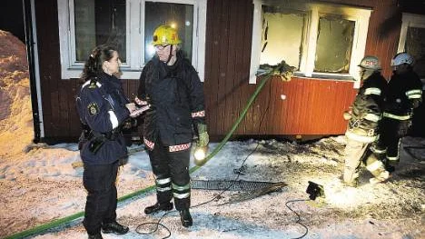 En av avdelningarna i Hammarens förskola förstördes helt i den anlagda branden.FOTO: Pär Bäckström FOTO: Pär Bäckström