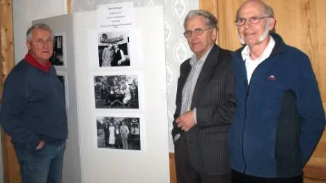 Tage Johansson, 71 år, Carl-Erik Pehrson, 77 och Sture Gustavsson även han 77 år, tre grabbar från området Engelska i Malmberget som nu forskar om sin uppväxt.FOTO: John Filipsson