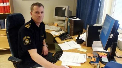Lars Öberg, polisens operativa chef säger att en förundersökning är inledd.               FOTO: Anders Thelin