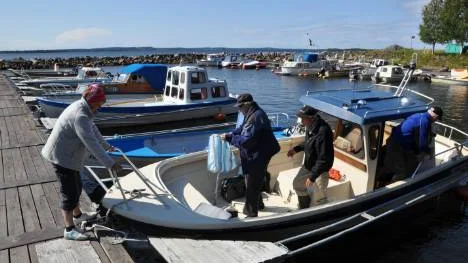 Resan utgick från Björnholmens hamn, strax utanför Påläng.