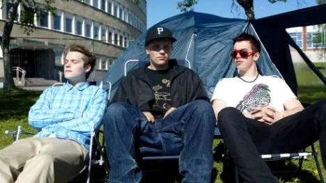 Luleåkillarna Martin Granström, Jesper Svallfors och Jakob Pucher.