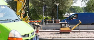 Långsamt när Hamngatan byggs om