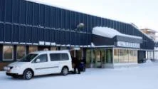 Kiruna sjukhus fick problem med strömmen på onsdagsmorgonen och reservkraften fick kopplas in. Felet hittades vid lunchtid.FOTO: Alexander Linder