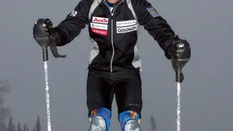 Två gånger om. Anton Lahdenperä vann slalomtävlingen i Tärnaby både på fredagen och lördagen. foto: Leif Hammarström
