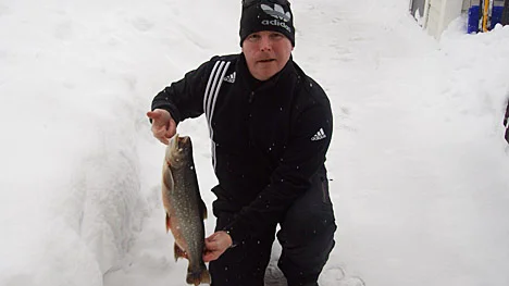 Jan Drugge fick en röding på 2,22 kilo på kroken.