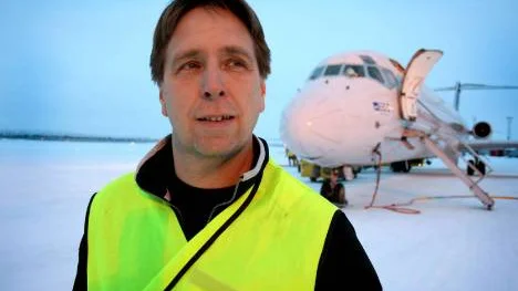 Peter Salomonsson har visioner för Kiruna flygplats.FOTO: jessica rosengren