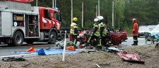Antalet dödsoffer och svårt skadade i mötesolyckor ökar