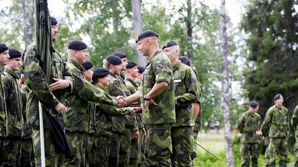 Nordic Battlegroup avtackades på lördagen. Foto: Mats Engfors, I19
