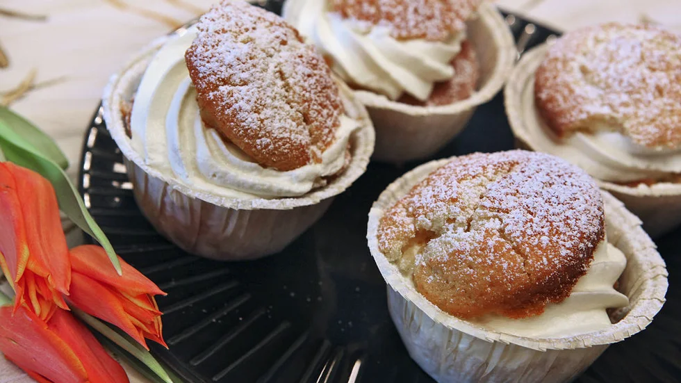 Muffinssemlor går snabbt att baka när semmelsuget slår till.