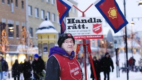 Gunnel Rosenius har samlat pengar i 15 år. "Det känns bra att göra något gott", säger hon.