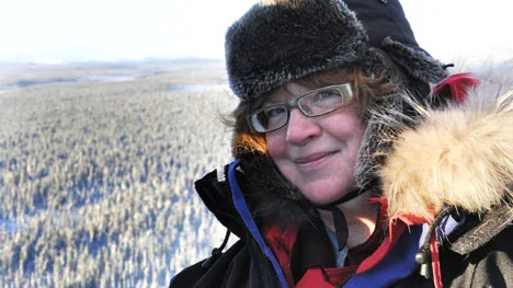 Marie Ridderström, reporter på luftäventyr.