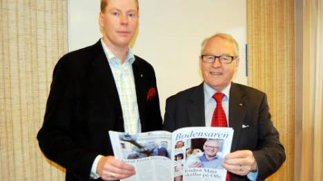 Johan Johansson blivande riksdagsman föreslås av kommunalrådet Olle Lindström att bli ny gruppledare i Boden.FOTO: leif hammarström