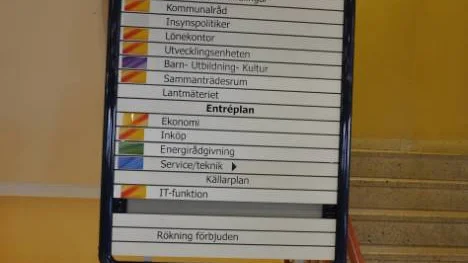 I kommunhuset skrivs viktig information såväl på svenska som på alla tre minoritetsspråken.