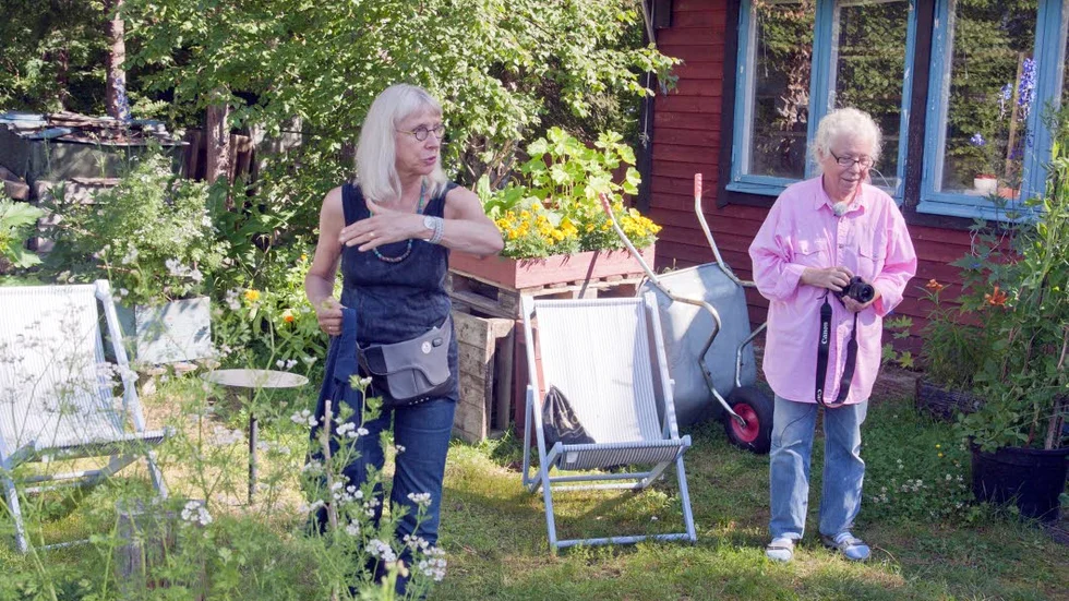 Regissören Susanne Osten kom till Heide Krönlein och hennes trädgård för samtal om livet och ljuset, men det blev också om teater och spindlar.