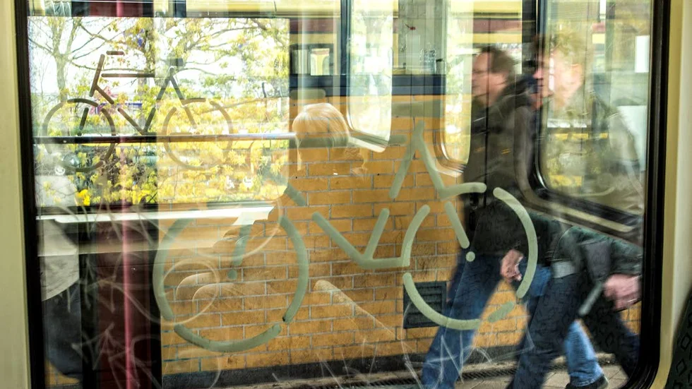 Cykelvänlig tur. På S-bahns rutter är det inga problem att ta med sig cykeln.