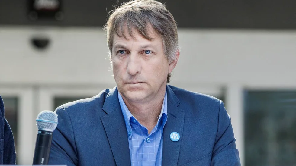 BEFANN SIG GÄLLIVARE. Krister Hammarbergh (M) var på plats i Gällivare i lördags när nyheten om LKAB-bråket briserade. "Jag blev paff", säger han.