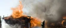 Rutvik SK:s klubbhus totalförstörd vid brand