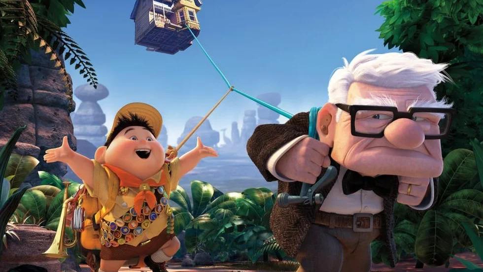 En pojkscout och en gubbtjyv ? radarparet i ?Upp?. FOTO: Disney/Pixar