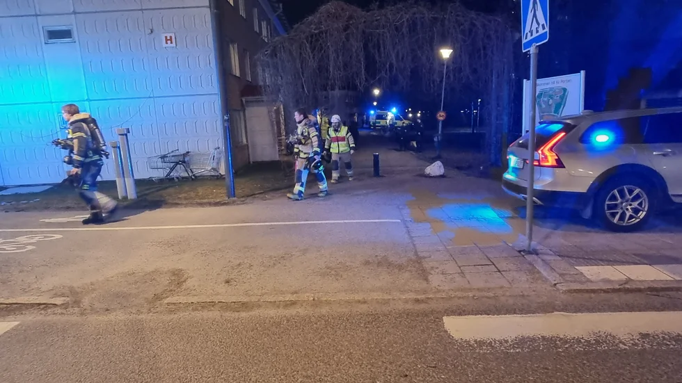 Räddningstjänsten konstaterade att läget var lugnt.