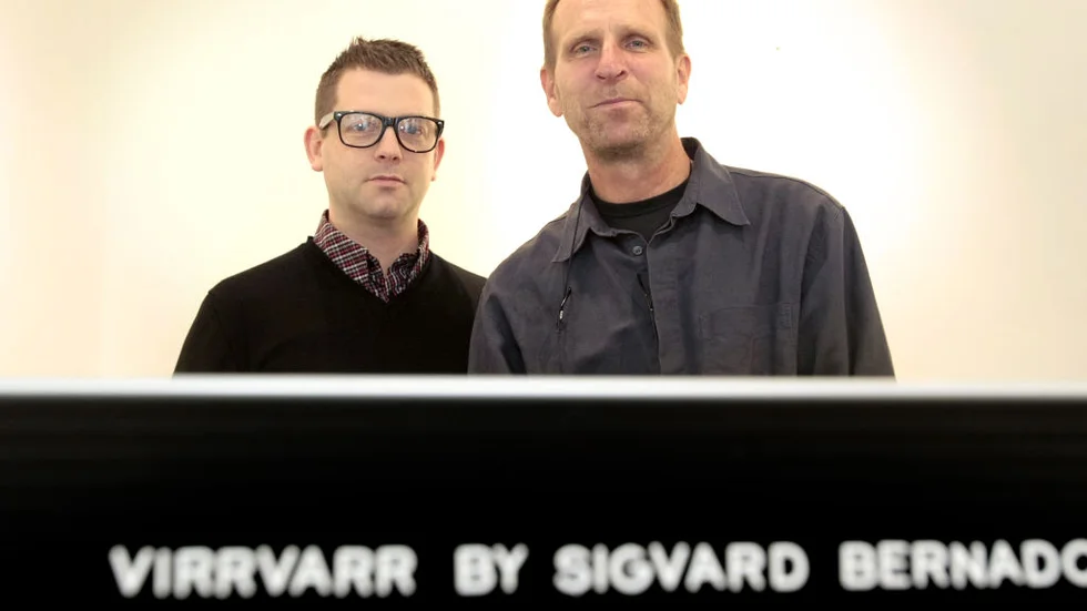 Niklas Mertel Ekelund och Mikael Hommann gör affärer med Virrvarr. BILD: Mikael Svensson